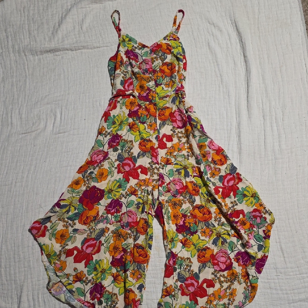 MSK Colorful Floral Jumpsuit